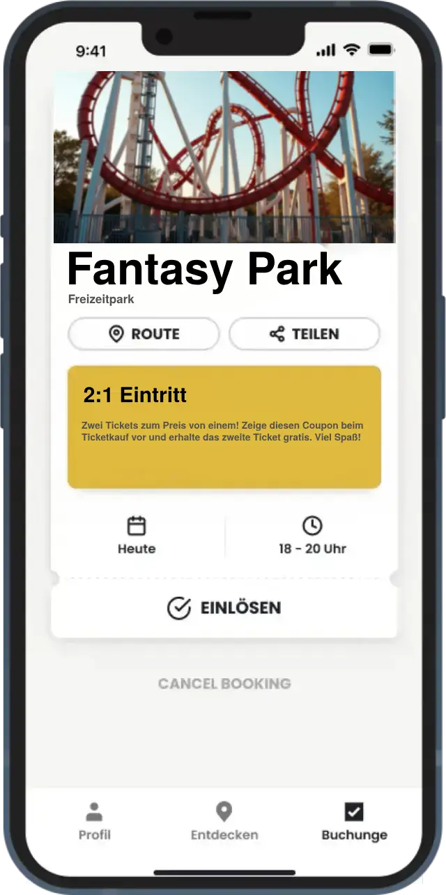 App Screenshot - Deal einlösen